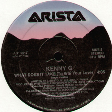 KENNY G - What Does It Take (To Win Your Love)