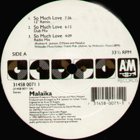 MALAIKA - So Much Love (David Morales Mixes)