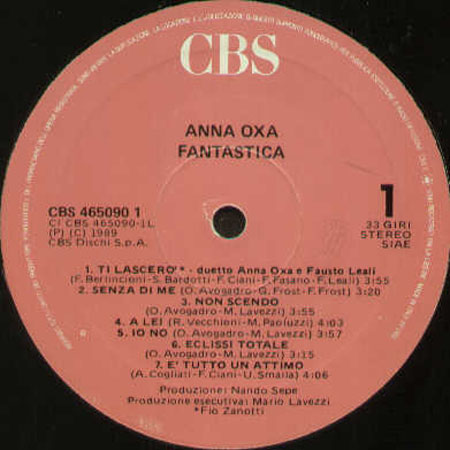 ANNA OXA - Fantastica