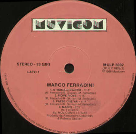 MARCO FERRADINI - Marco Ferradini