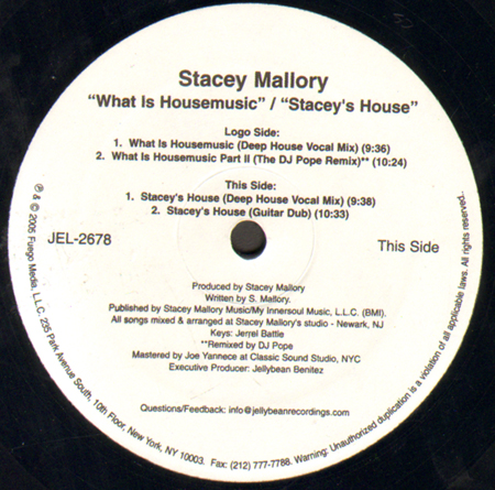 STACEY MALLORY - What Is Housemusic - Stacey's House (Dj Pope Rmx)