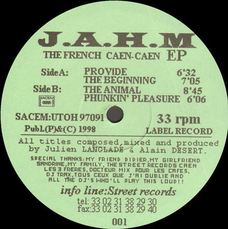 J.A.H.M. - The French Caen-Caen EP