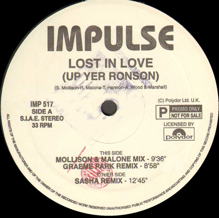 UP YER RONSON - Lost In Love (Remixes)