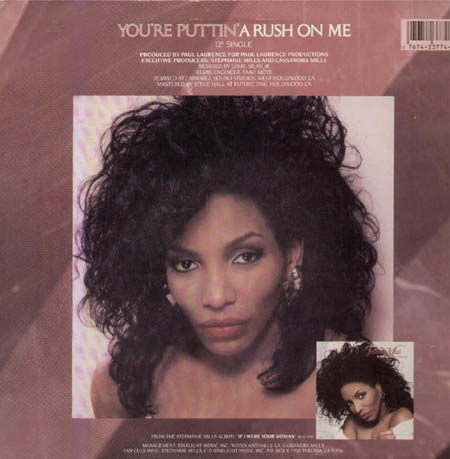 STEPHANIE MILLS - You're Puttin'  A Rush On Me