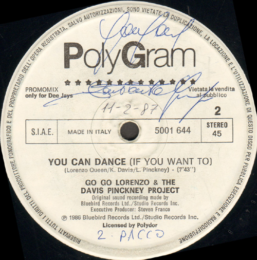 PEPSI & SHIRLIE / GO GO LORENZO AND THE DAVIS PINCKNEY PROJECT - Heartache / You Can Dance (If You Want To)