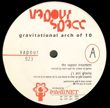 VAPOUR SPACE - Gravitational Arch Of 10 (Mark Ryan, John Acquaviva Rmxs)