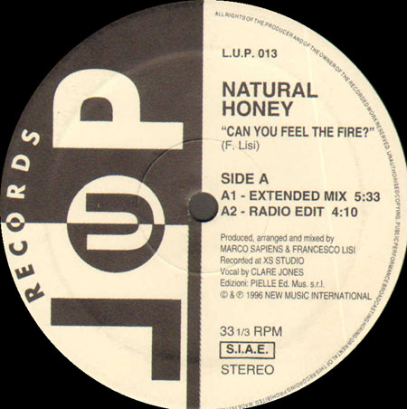 NATURAL HONEY - Can You Feel The Fire? (Only SIDE A / B)