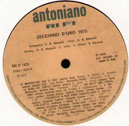 VARIOUS - Zecchino D'Oro 1975