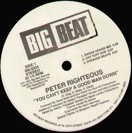 PETER RIGHTEOUS - You Can't Keep A Good Man Down