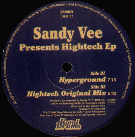 SANDY VEE - Hightech EP