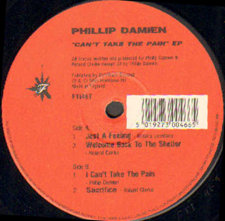 PHILLIP DAMIEN - Can't Take The Pain EP