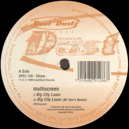 MULTISCREEN - Big City Loser (Mr. Dan Rmx) / Gloria