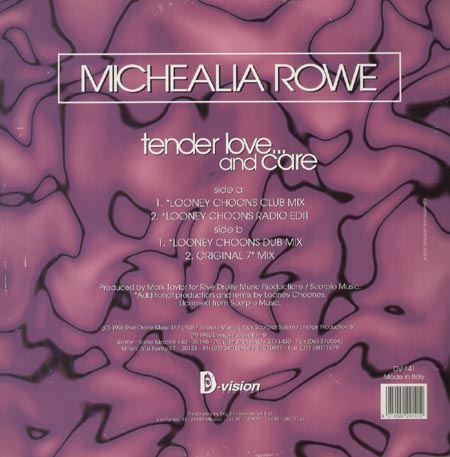 MICHEALIA ROWE - Tender Love... And Care
