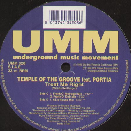 TEMPLE OF THE GROOVE - Treat Me Right (Only Side C/D)
