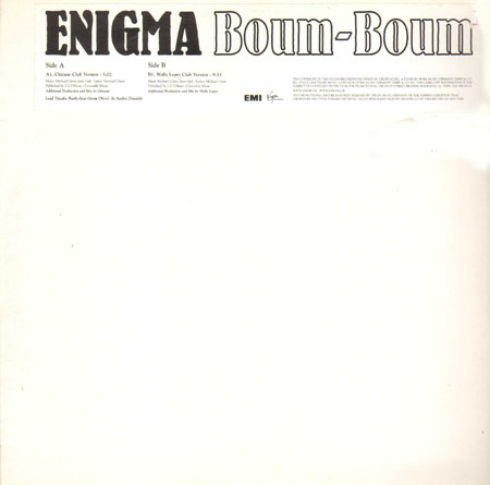 ENIGMA - Boum-Boum (Chicane, Wally Lopez Rmxs)