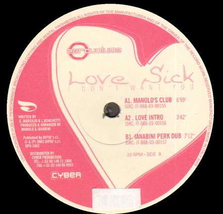 LOVE SICK - I Don't Want You