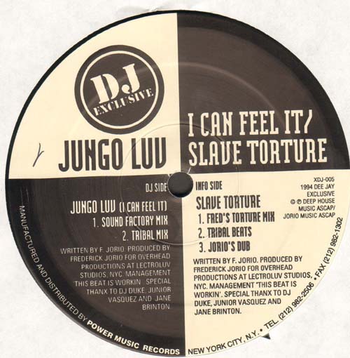 JUNGO LUV - I Can Feel It