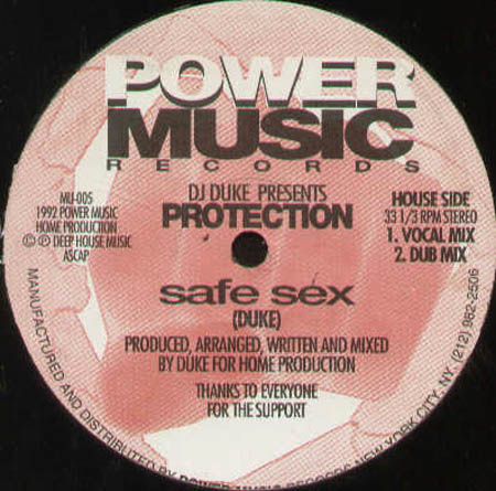 DJ DUKE - Safe Sex, Presents Protection