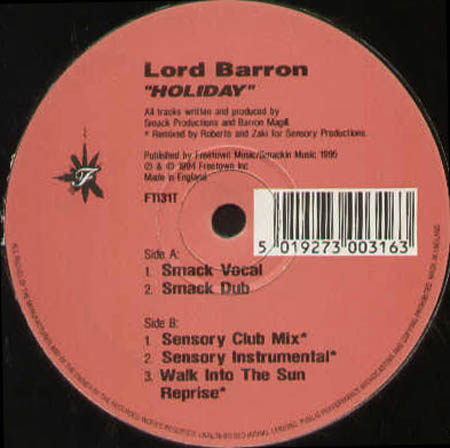 LORD BARRON - Holiday