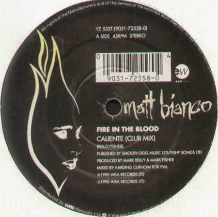 MATT BIANCO - Fire In The Blood / We've Got The Mood