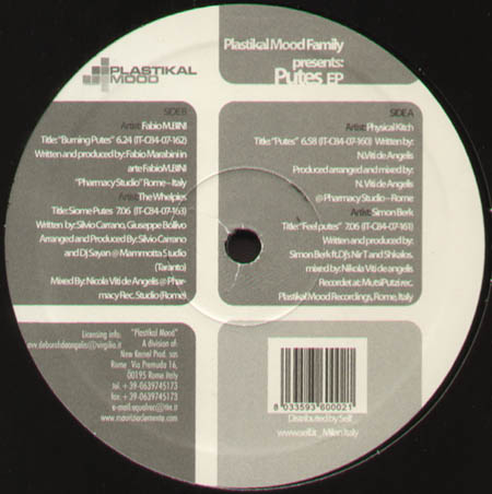 PLASTIKAL MOOD FAMILY - Putes EP 