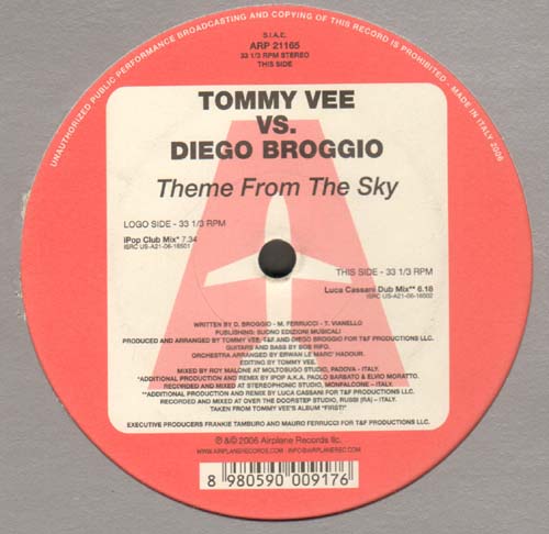 TOMMY VEE VS DIEGO BROGGIO - Theme From The Sky