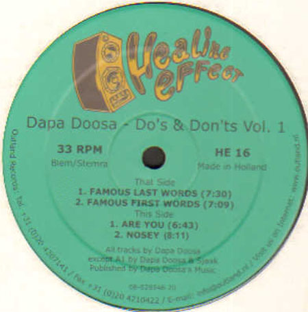 DAPA DOOSA - Do's & Don'ts Vol. 1