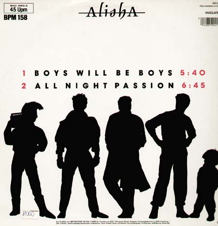 ALISHA - Boys Will Be Boys