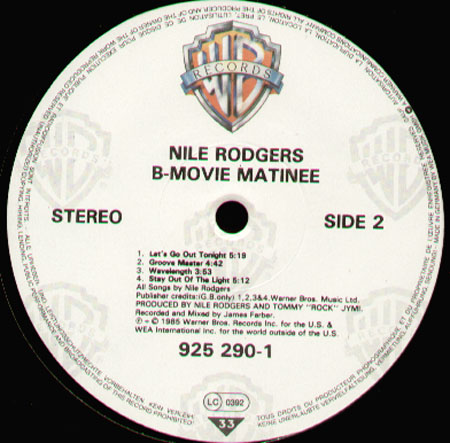 NILE RODGERS - B-movie Matinee