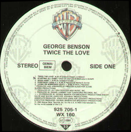 GEORGE BENSON - Twice The Love