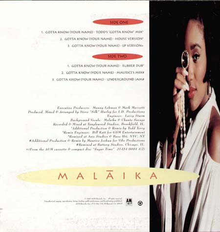 MALAIKA - Gotta Know (Your Name)