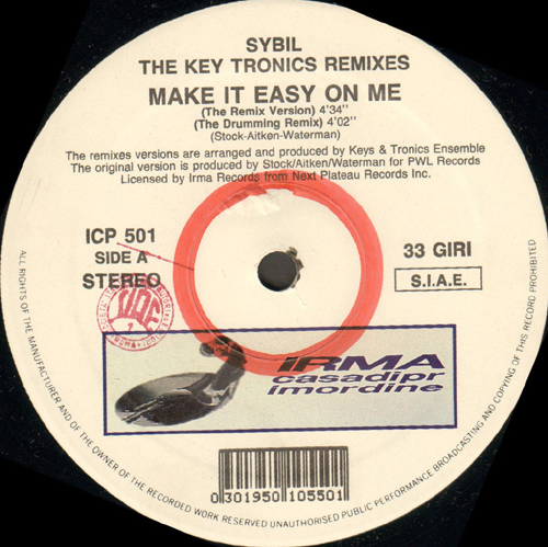 SYBIL  - Make It Easy On Me (The Key Tronics Remixes)