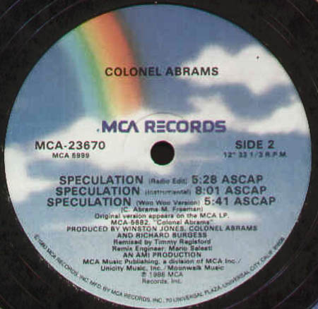 COLONEL ABRAMS - Speculation