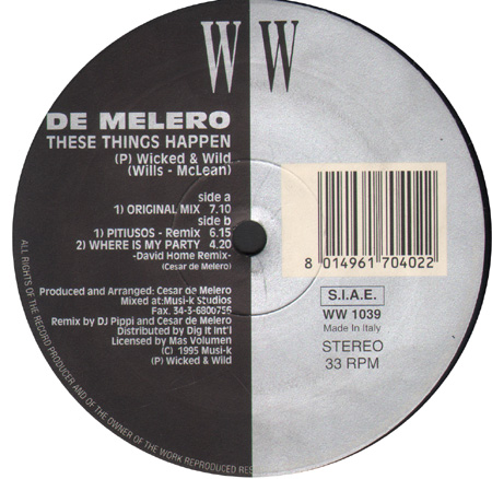 DE MELERO - These Things Happen (Dj Pippi Rmx)