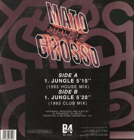 MATO GROSSO - Jungle (Remix) (2 New Versions by Marco Biondi)
