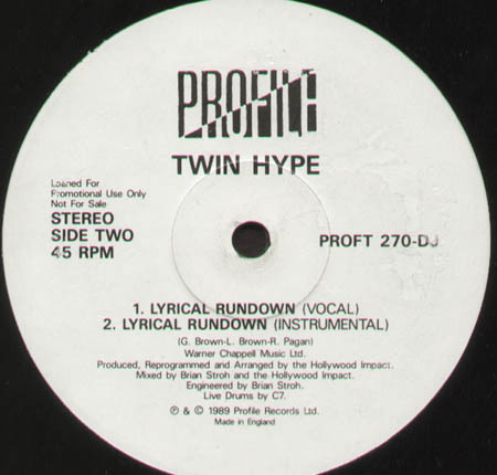 TWIN HYPE - For Those Who Like To Groove / Lyrical Rundown