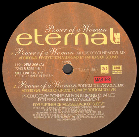 ETERNAL - Power Of A Woman (Fathers Of Sound Vocal Mix,Bottom Dollar Vocal Mix) 