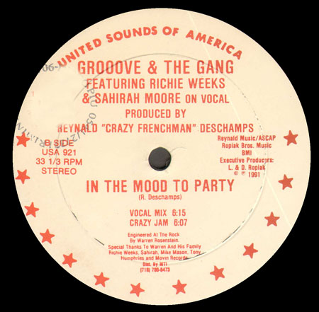 GROOVE AND THE GANG - In The Mood To Party