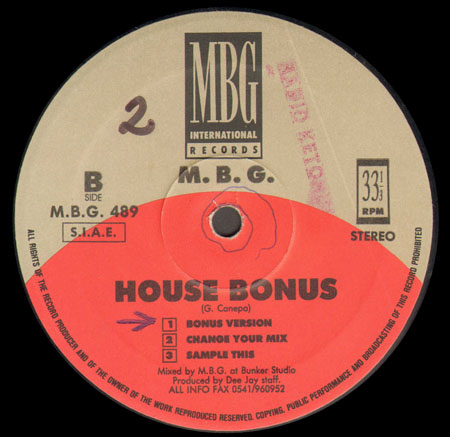 MBG - Oh Yeah / House Bonus