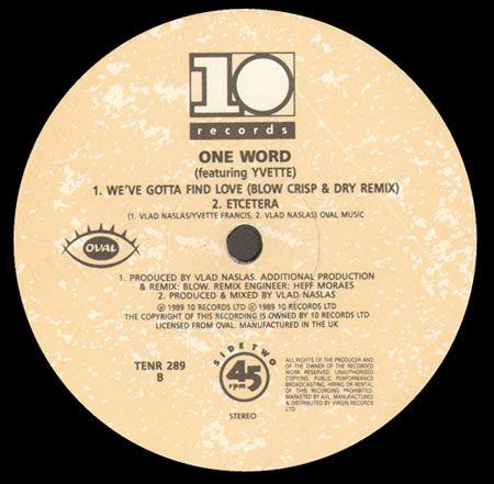 ONE WORD - We've Gotta Find Love