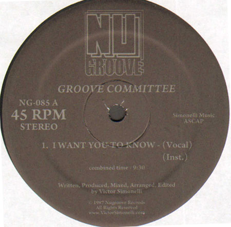 GROOVE COMMITTEE - I Want You To Know