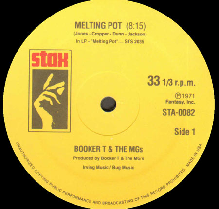 BOOKER T & THE MGS / BAR-KAYS - Melting Pot / Soul Finger