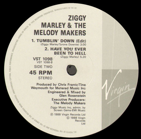 ZIGGY MARLEY AND THE MELODY MAKERS - Tumblin' Down