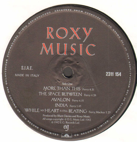 ROXY MUSIC - Avalon