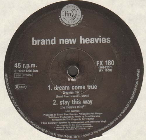 BRAND NEW HEAVIES - Dream Come True