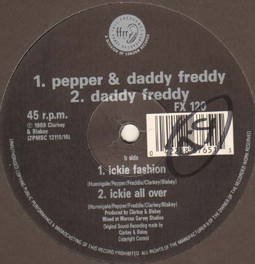 PETER HUNNIGALE / PEPPER & DADDY FREDDY - Ragamuffin Girl (Extended Version) / Ickie Fashion