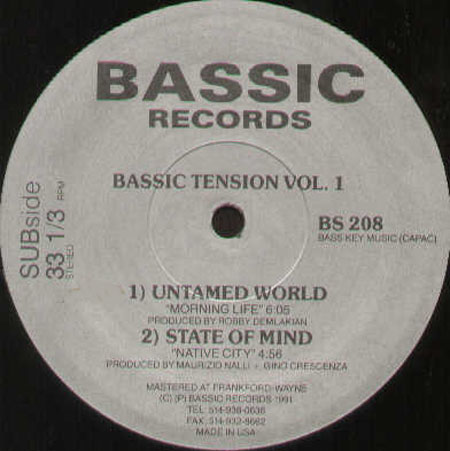 VARIOUS (UNTAMED WORLD / STATE OF MIND / TOUCH TO TOUCH / K.M. FORMULA) - Bassic Tension Vol. 1