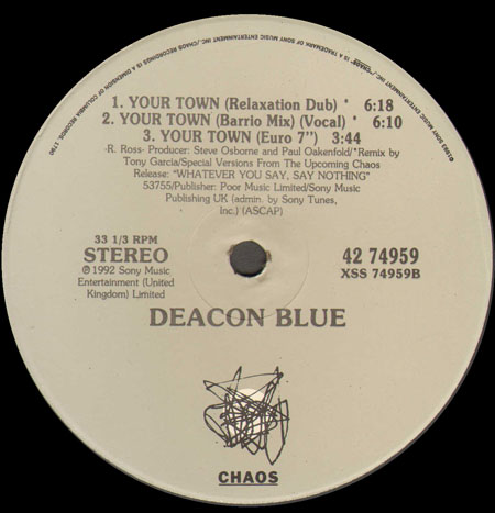 DEACON BLUE - Your Town