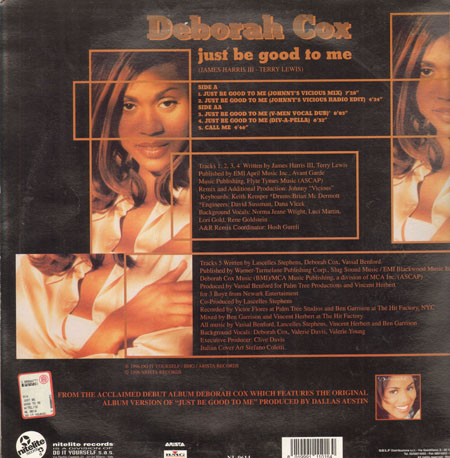 DEBORAH COX - Just Be Good To Me (Johnny Vicious rmxs)