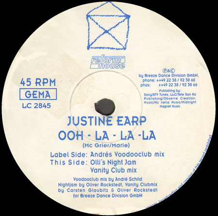 JUSTINE EARP - Ooh La La La (Remixes)